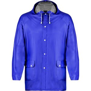 Regenjas - Regenponcho - Regenkleding - Voor dames en heren - PVC - Blauw - M/L