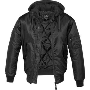 Mannen - Heren - Dikke kwaliteit - Menswear - Modern - Casual - Oldschool - Hooded - MA1 - Bomber Jacket - Classic Bomberjack zwart