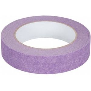 Kortpack - Maskingtape 25mm breed x 50mtr lang - Paars - 36 rollen - Voor Gebruik op Pas Geverfde Oppervlakken - Lage plakkracht / Low Tack - (021.0240)