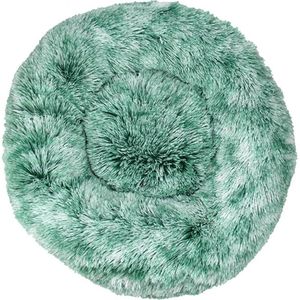 MAND! donut hondenmand/kattenmand 50 cm - Groen wit - hond kussen mand