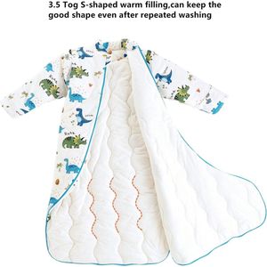 Katoenen baby wrap - babyslaapzak kleine kinderen het hele jaar door slaapzak, pyjama voor jongens en meisjes L (90 - 105 cm)
