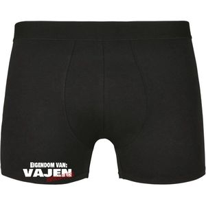 Eigendom van Vajen , Afblijven! Heren Boxershort - Relatie - Vriend - Onderbroek