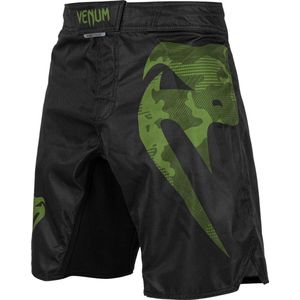 Venum Fight Shorts Light 3.0 Zwart Groen Camo XS - Jeansmaat 30