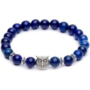Zentana Balans Armband Uil - Lapis Lazuli - Wijsheid