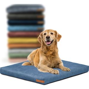 Rexproduct Hondenkussen - Hondenmand - Hondenbed met rits en wasbaar - Hondenkussens 40 X 50 CM - Manden & kussens 0 tot 80 kg - SoftPet Blauw