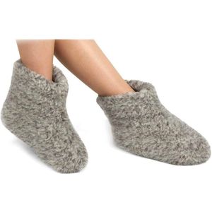 Woolwarmers Dolly - Unisex Sloffen - grijs - Maat 43 - 100% wol