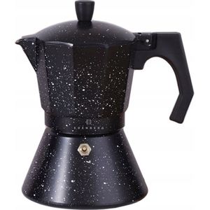 Edënbërg Stonetec Line - Percolator 3 kops - Espresso Maker - Aluminium - Zwart