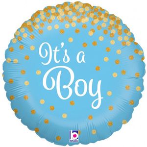 Folieballon It's A Boy - Ballon - Ballonnen - Decoratie - Versiering - Geboorte - Babyshower - Gender reveal - Jongens - Folie - blauw