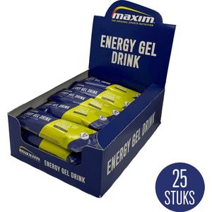 Maxim Energy Gel Drink Citrus - 25 x 60ml - Isotone - Sportgel met frisse citrussmaak - Sportvoeding
