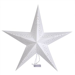 Casaria LED Kerstster 60cm - Draadloos Opvouwbaar - 10 LED´s Wit