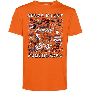 T-shirt Breda Oranjekoorts | Oranje | maat XXXL