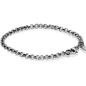 Zinzi zilveren jasseron armband 5mm breed 19cm ZIA1009