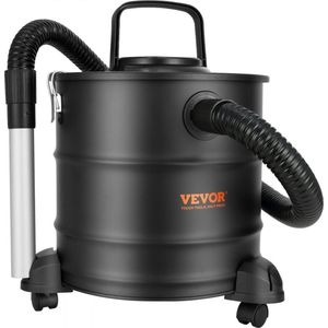 VEVOR Asstofzuiger - voor open haarden - pelletkachels - Houtkachels - Grills - Pizzaovens - Vuurkorven - 20 Liter - 1200W krachtige zuigkracht - 1,2 M flexibele slang en wielen - Hepa-filtersysteem - Roetzuiger