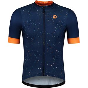 Rogelli Terrazzo Fietsshirt - Korte Mouwen - Heren - Blauw, Oranje - Maat 2XL