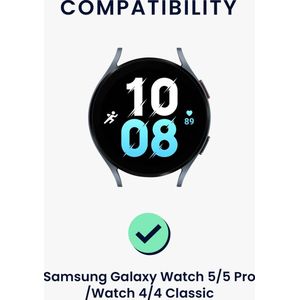 kwmobile nylon bandje voor smartwatch - geschikt voor Samsung Galaxy Watch 5 / 5 Pro / Watch 4 / 4 Classic - 14 - 22 cm - Polsbandje in oudroze