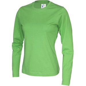 Cottover T-SHIRT LONG SLEEVE LADY - GOTS GECERTIFICEERD 141019 - Groen - M