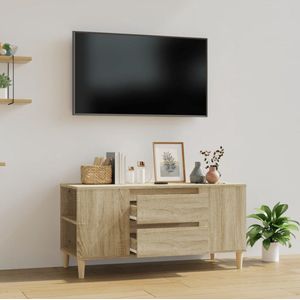 The Living Store TV-meubel - Scandinavische stijl - 102 x 44.5 x 50 cm - Sonoma eiken
