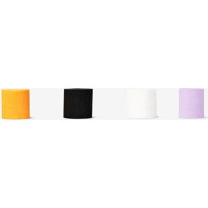 Streamers van crepepapier - crepe slinger - halloween - mix - paars - wit - zwart - oranje