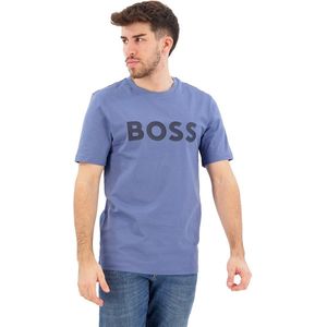 Boss Tiburt 354 10247153 T-shirt Met Korte Mouwen Blauw M Man
