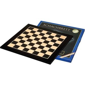 Philos Brussel Schaakbord Veld 45 mm - Houten bord voor 2 spelers vanaf 6 jaar - Afmetingen 55 x 55 cm - Speeltijd 10-240 minuten
