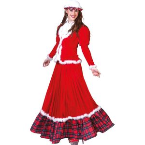Traditioneel kerstvrouwkostuum | Holiday Honey | Maat 36-38 | Verkleedkleding