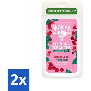 Le Petit Marseillais - Douchegel - Rode bessen & Munt - Hydraterend - 250ml - Voordeelverpakking - 2 stuks