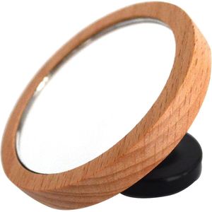 Espresso Spiegel Lens voor Koffiezetapparaat - Voor Thuis Barista - Houten Basis