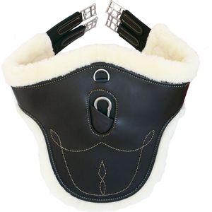 Kentucky Singel Sheepskin Met Buikflap Zwart - 115