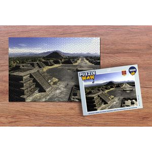 Puzzel Uitzicht vanaf de Maan Piramide over de piramides in Teotihuacán - Legpuzzel - Puzzel 1000 stukjes volwassenen