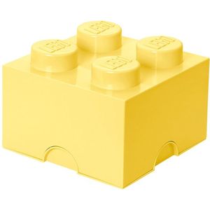 Lego - Opbergbox Brick 4 - Polypropyleen - Geel