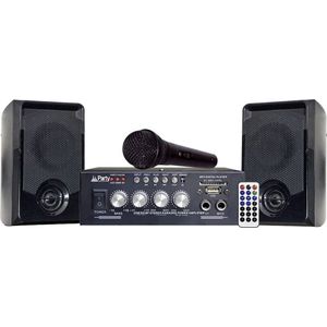 Party Sound KA100 Bluetooth Karaoke set met USB/SD Speler