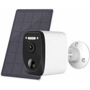 AVOID® Beveiligingscamera – Draadloos Buiten – 4MP HD – Zonne-energie – Weerbestendig – Nachtzicht – Beveiligingscamera Buiten – Camerabewaking – Beveiligingscamera Draadloos Buiten