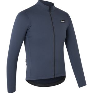 GripGrab - Gravelin Merinotech Thermo Fietsshirt Lange Mouwen Merino Wielrenshirt Cycling Jersey - Navy Blauw - Heren - Maat M