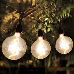 Ledvion - LED Prikkabel, 10M + 3M Aansluitsnoer, Incl. 10 E27 LED, 1.2W, 2700K