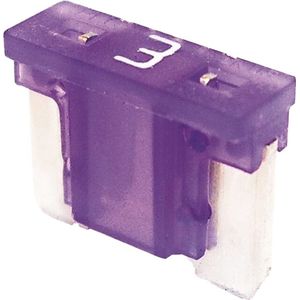 ProRide Steekzekeringen Micro 3A - 32V - Paars - Geschikt voor Auto/Camper/Boot - 10 stuks