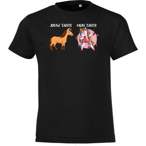 Klere-Zooi - Jouw Tante, Mijn Tante - Zwart Kids T-Shirt - 128 (7/8 jr)