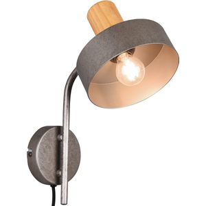 LED Wandlamp - Wandverlichting - Torna Giyon - E14 Fitting - Rond - Mat Nikkel - Aluminium