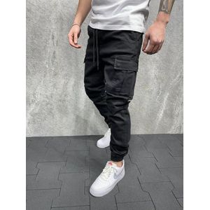 Cargobroeken voor Heren Joggingbroek Cargo broek met Zakken Jogger Broek Hip Hop broeken met genoeg Stoere workwear cargobroeken Skinny cargobroek met meerdere zakken Cargobroek met boorden