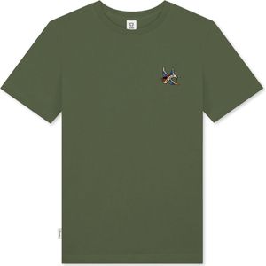 A-dam Adam Bird - T-shirt - Katoen - Sport BH - Heren - Groen - L
