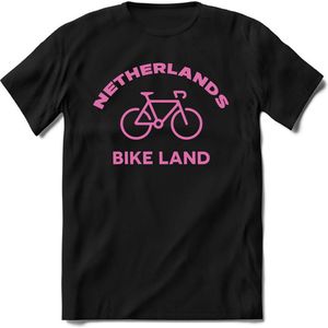 Nederland - Licht Roze - T-Shirt Heren / Dames  - Nederland / Holland / Koningsdag Souvenirs Cadeau Shirt - grappige Spreuken, Zinnen en Teksten. Maat M