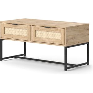 Vicco Natal Dressoir – 100 x 48 cm met twee laden Sonoma met twee laden