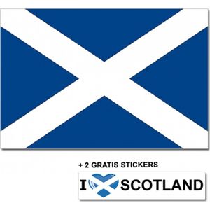 Schotse vlag + 2 gratis stickers