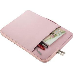 Laptop Aktetas 15-16 inch, Polyester Multifunctioneel Mouw Verdragend Zak, Roze