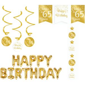 Verjaardagspakket goud 65 jaar
