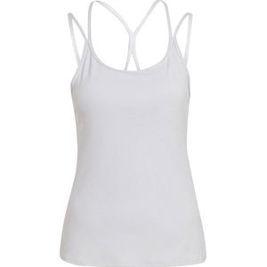 Adidas Slim Mouwloos T-shirt Wit S Vrouw
