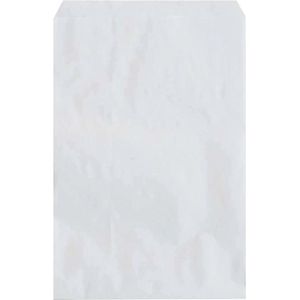 50 x Witte Papieren Zakjes - Fournituren - 15 x 23 cm - Inpakken