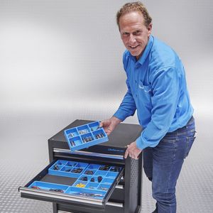 Datona® Vakverdeling set 3 laden voor gereedschapswagen