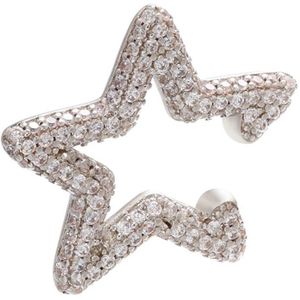 Bukuri ster earcuff - zilver - star earcuff - zilverkleurig - Staal - Geen edelsteen - Geen diamant - Vrouwen - Geen hanger - Assortiment