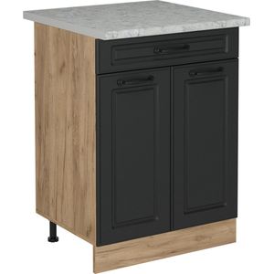 Vicco R-Line Keuken Keukenonderkast – 60 cm WB Marmer Antraciet landhuis WB Marmer