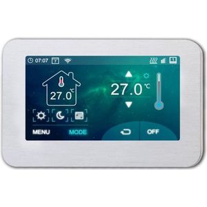 Optima Wifi thermostaat met kleurenscherm W FC inbouw klokthermostaat met kleuren touchscreen Tuya compatible
